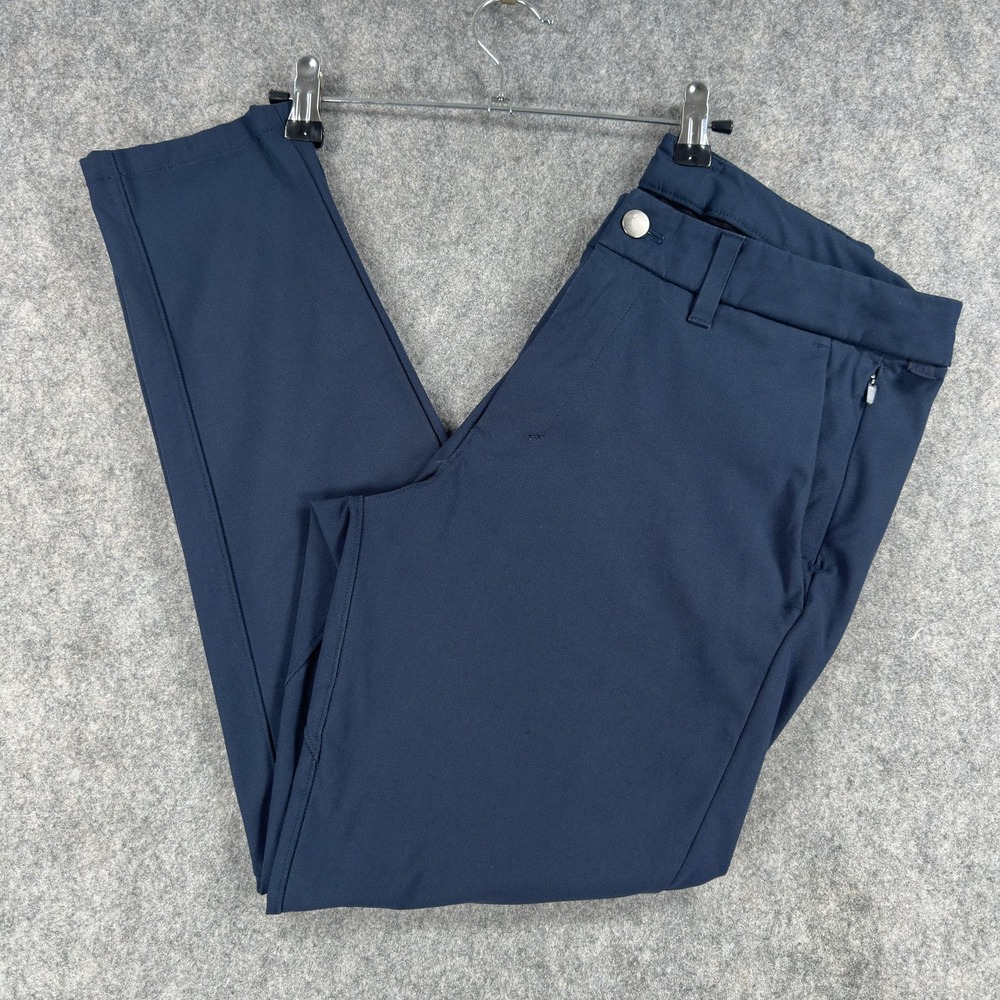 Lululemon ABC Pants Mens 30x26 Blue Chino Stretch Tech Zip Pocket Golf Casual